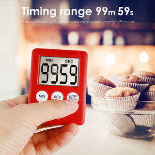 led kitchen timer magnetic adsorption countdown stopwatch cooking learning timer electronic timer LCD small alarm clock