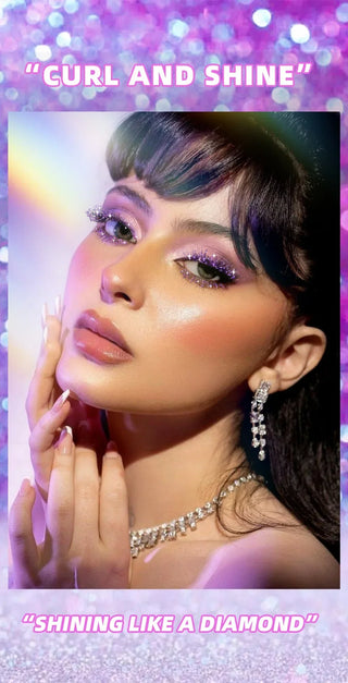 Waterproof Glitter Mascara Long Lasting Sparkle Diamond Eye Makeup - Alodia Store