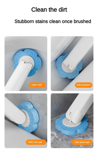 Disposable Toilet Brush Cleaner With Long Handle Bathroom