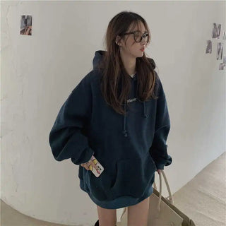 New in Hoodies & Sweatshirts Y2k Streetwear Women Top Hooded Shirt Clothes Longsleeve Oversize Sweatshirt Harajuku Manga Hoodie