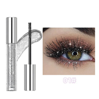 Waterproof Glitter Mascara Long Lasting Sparkle Diamond Eye Makeup - Alodia Store