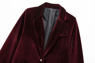 Velvet Blazer Coat Vintage