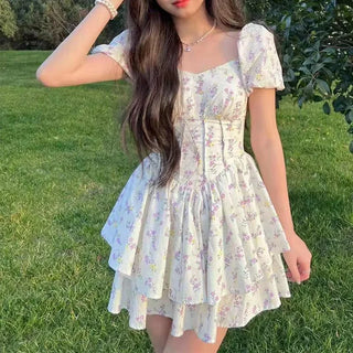 Sundress Kawaii Lovely Aesthetic Floral Dress