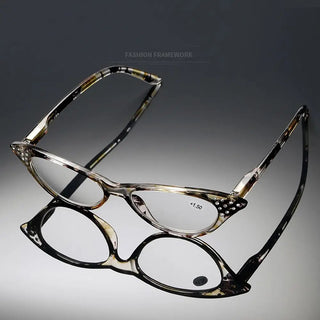 Read Magnification Cat Eye Frame Vision Care Presbyopia Glasses Hyperopia Eyewear Women Reading Glasses Computer Eyeglasses