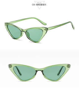 Fashion Women's Luxury Cat Eye Sunglasses Triangle Vintage Design UV400es Unisex ALODIA STORE