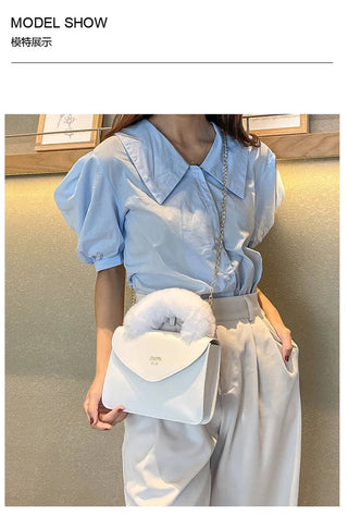 Faux Fur Tote Bag for Women 2023 New Soft Alodia Store