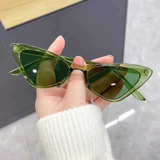 Fashion Women's Luxury Cat Eye Sunglasses Triangle Vintage Design UV400es Unisex ALODIA STORE