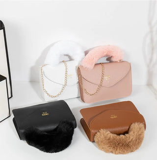 Faux Fur Tote Bag for Women 2023 New Soft Alodia Store