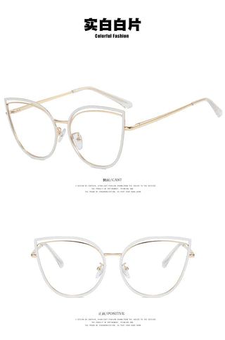 Fashion Anti-Blue Light Glasses Men Women Classic Anti-dazzle Eye Protection Computer Gaming Light Frame Plain Glass Spectacles