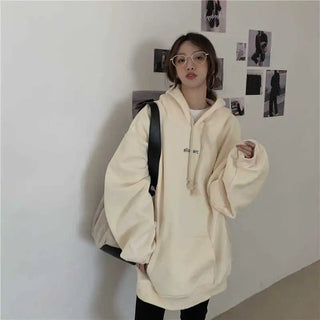 New in Hoodies & Sweatshirts Y2k Streetwear Women Top Hooded Shirt Clothes Longsleeve Oversize Sweatshirt Harajuku Manga Hoodie