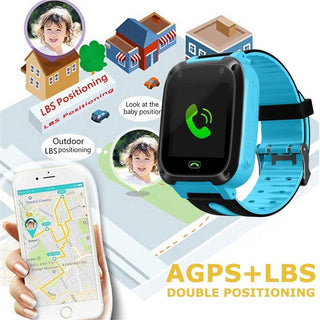 Kids Smart Watch Waterproof Touch Screen Video Camera Sim Card Call Phone S4 Smartwatch with Light GPS Locator For IOS Android