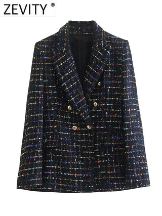 Tweed Woolen Blazer Coat