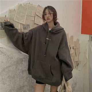 New in Hoodies & Sweatshirts Y2k Streetwear Women Top Hooded Shirt Clothes Longsleeve Oversize Sweatshirt Harajuku Manga Hoodie