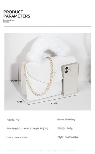 Faux Fur Tote Bag for Women 2023 New Soft Alodia Store