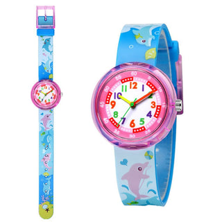 Cartoon bee flower watch children fashion casual unicorn pony kids quartz watches for student boys girls clock girl watch