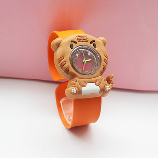 Cute Kids Watch Girl Pink Silicone Kawaii Cartoon Unicorn Dinosaur Tiger Arabic Digital Boy Quartz Wrist Watches Children Reloj