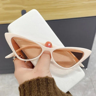 Fashion Women's Luxury Cat Eye Sunglasses Triangle Vintage Design UV400es Unisex ALODIA STORE