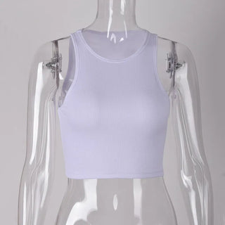 Slim Render Short Top Sexy Women Sleeveless