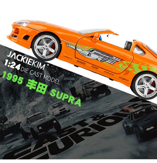 Fast and Furious Brian’s 1995 Toyota Supra High Simulation Diecast Metal Alloy Model Car kids Toy Gift Collection J187