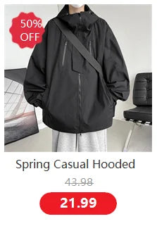 Hooded Jacket for Men Bomber Jacket