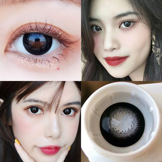 OVOLOOK-2pcs/Pair Contact Lenses Free Shipping Big Black Lenses for Eyes Beauty Pupils Comestic Eye Color Lens 14.5mm Yearly