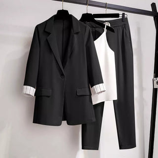 ]acket three piece jacket pants set