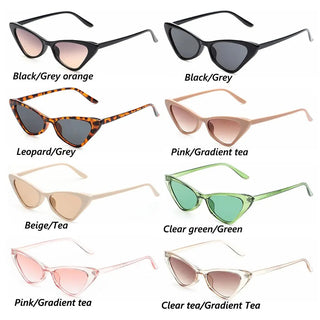Fashion Women's Luxury Cat Eye Sunglasses Triangle Vintage Design UV400es Unisex ALODIA STORE