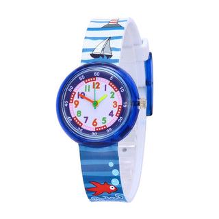 Cartoon bee flower watch children fashion casual unicorn pony kids quartz watches for student boys girls clock girl watch