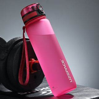 New 500/800/1000ml Sports Water Bottle BPA Free Portable Leak-proof Shaker bottel