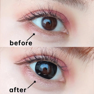 OVOLOOK-2pcs/Pair Contact Lenses Free Shipping Big Black Lenses for Eyes Beauty Pupils Comestic Eye Color Lens 14.5mm Yearly