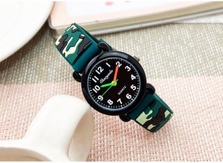 camouflage silicone strap quartz watches children kids students digital cool waterproof clocks