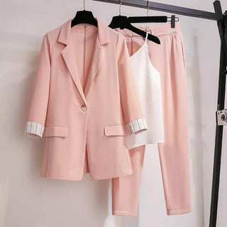 ]acket three piece jacket pants set