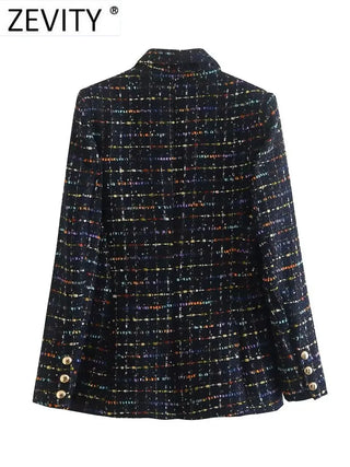 Tweed Woolen Blazer Coat