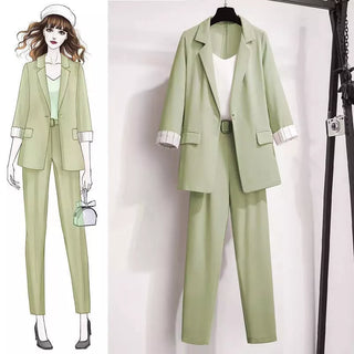 ]acket three piece jacket pants set