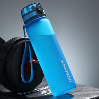 New 500/800/1000ml Sports Water Bottle BPA Free Portable Leak-proof Shaker bottel