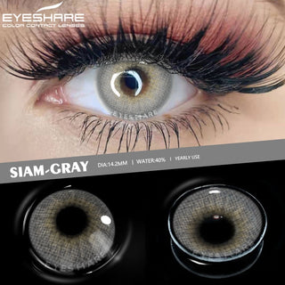 EYESHARE 1 Pair Colored Contact Lenses Natural Look Gray Eye Lenses Brown Contact Blue Lenses Fast Delivery Green Eye Lenses