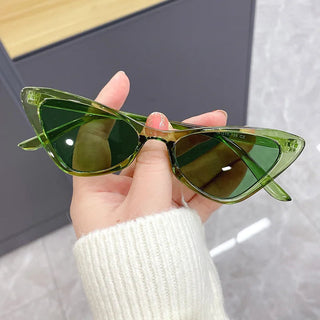 Fashion Women's Luxury Cat Eye Sunglasses Triangle Vintage Design UV400es Unisex ALODIA STORE