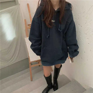 New in Hoodies & Sweatshirts Y2k Streetwear Women Top Hooded Shirt Clothes Longsleeve Oversize Sweatshirt Harajuku Manga Hoodie