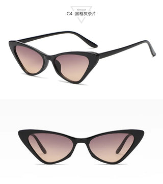 Fashion Women's Luxury Cat Eye Sunglasses Triangle Vintage Design UV400es Unisex ALODIA STORE