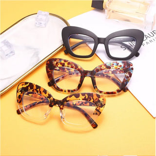 2022 New Fashion Vintage Anti Blue Light Cat Eye Women Glasse Retro Designer Eyeglasse Frame Ladies Ins Trending Clear Computer