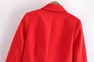 TRAF Cropped Jacket Woman Office Wear