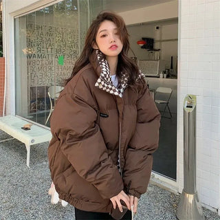 2023 women's parka coat fashion basic cotton down jacket winter