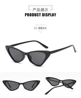 Fashion Women's Luxury Cat Eye Sunglasses Triangle Vintage Design UV400es Unisex ALODIA STORE