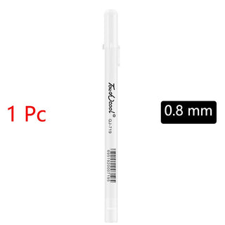 White Marker Pens grafting set 2.0mm Oily Waterproof White Gel Pen DIY