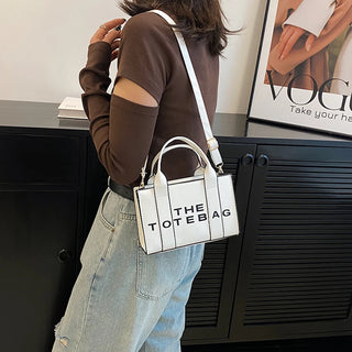 Women Tote Bag Contrast Letters Fashion Ladies