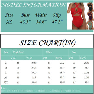 2024 Sexy Halter Cut Out One Piece Swimsuit Women