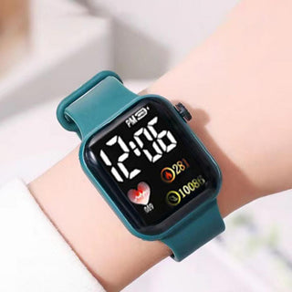 Electronic Wrist Watch  LED Digital Smart sport watch Luminous Square Dial Kids wristwatch for Children Birthday Gift