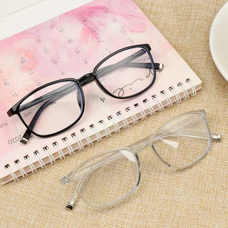 Eye Strain Ultralight PC Frame Anti Blue Rays Presbyopia Eyeglasses Flat Mirror Eyewear Spectacle Frames Reading Glasses