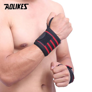 AOLIKES 1PCS Wrist Support Straps Wraps For Weight Lifting Fitness Gym Sport Wristbands