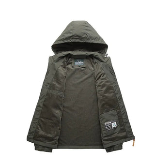 Men Hooded Raincoat Winter Waterproof Skin Kit